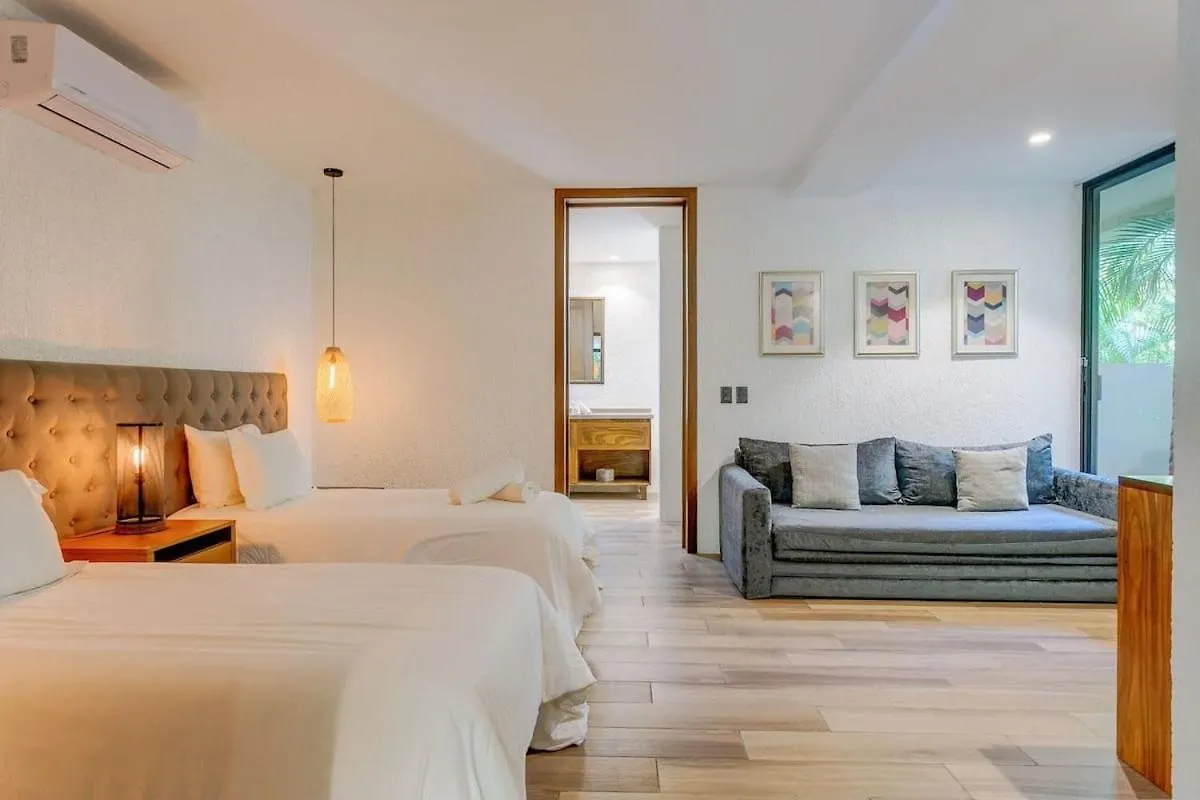 Daire Luxurious Oasis Jacuzzi With Art Gallery And Pool Tulum