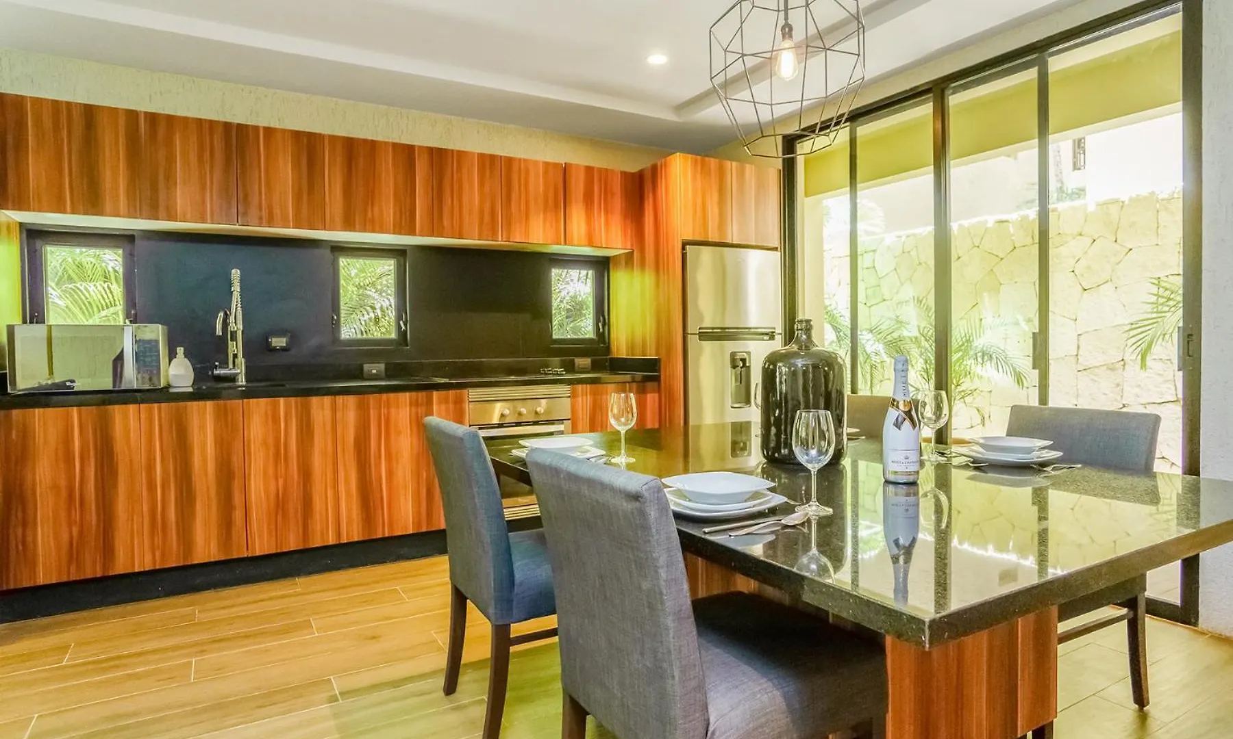 Daire Luxurious Oasis Jacuzzi With Art Gallery And Pool Tulum